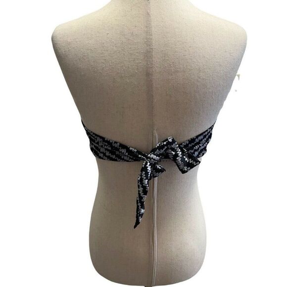 Bar III Swimsuit Bikini Top Bra Size SMALL Bandeau Feathered Daze - Picture 5 of 7